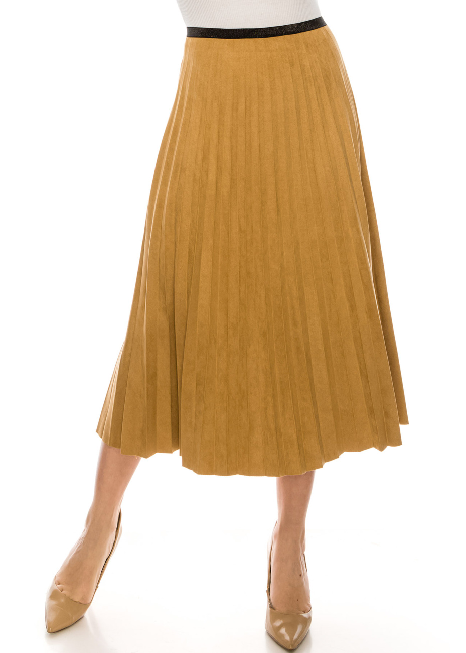 Kamal 3 Button Cotton Midi Skirt main image 1